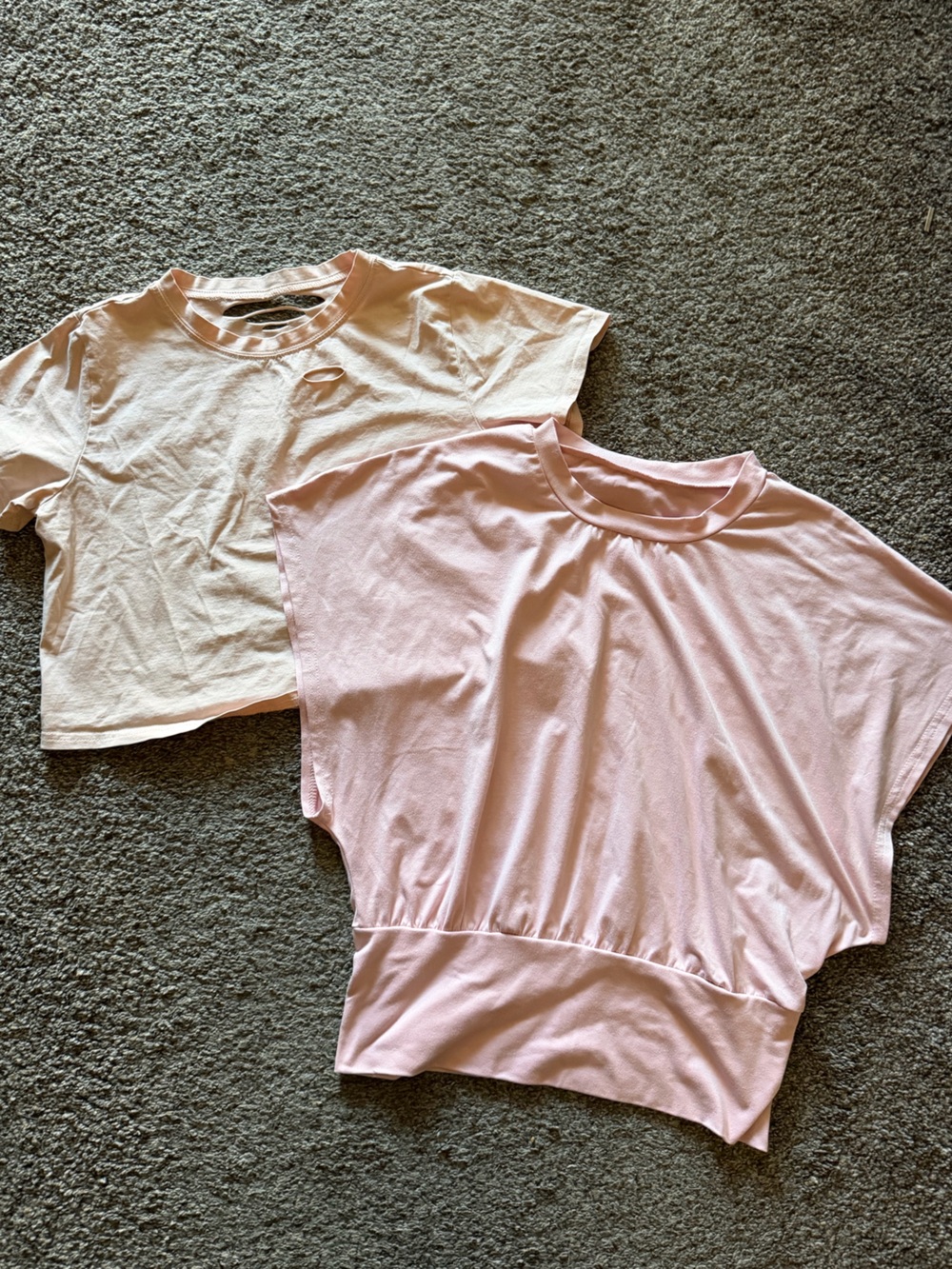 2 Baby Pink T Shirts | Distressed Tee Oversized T Shirt